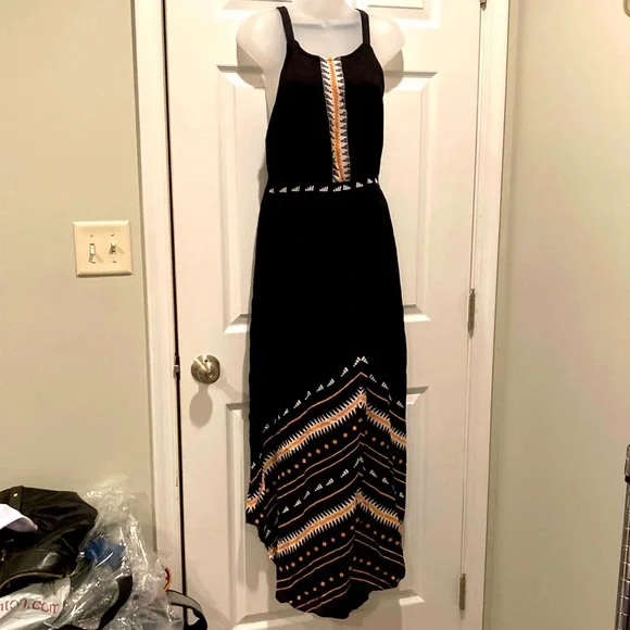 Rip Curl | Dresses | Rip Curl Electric Beach Black Maxi Dress Sz M |  Poshmark